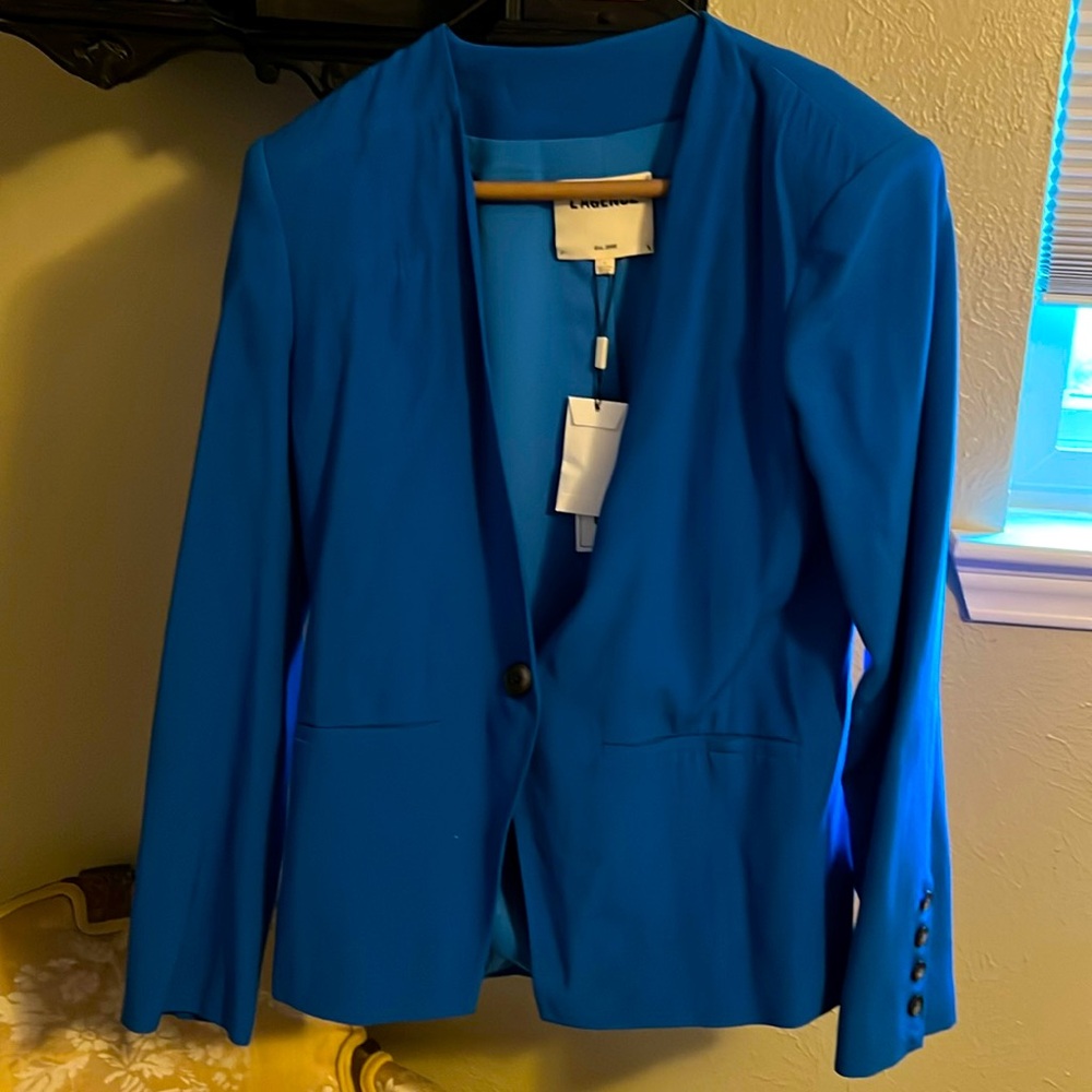 L’AGENCE size 4 blue jacket